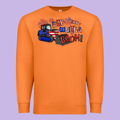 Red White And Boom Premium Sweatshirt Designed By Artiststas