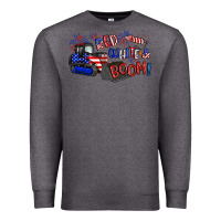 Charcoal Heather red white and boom Premium Sweatshirt - Artiststas