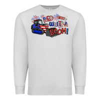 Dove Grey red white and boom Premium Sweatshirt - Artiststas