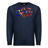 Navy red white and boom Premium Sweatshirt - Artiststas
