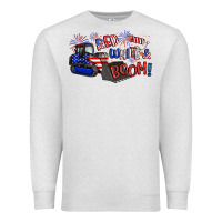 Oatmeal Heather red white and boom Premium Sweatshirt - Artiststas