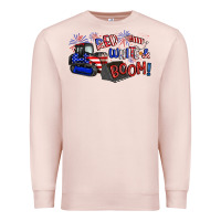 Pale Pink red white and boom Premium Sweatshirt - Artiststas