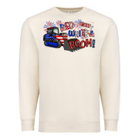 Sandshell red white and boom Premium Sweatshirt - Artiststas