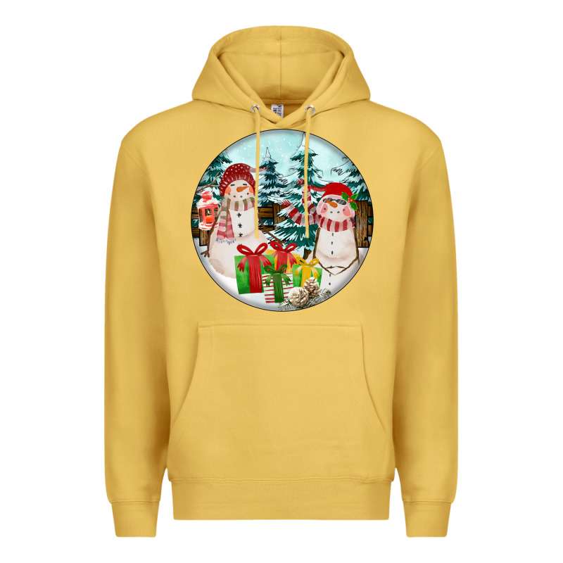 Christmas Snowman Premium Hoodie by FaDigitalArtStudio | Teevron