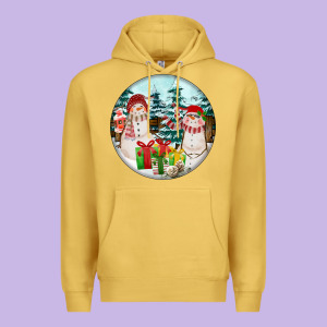 Christmas Snowman Premium Hoodie Designed By Fadigitalartstudio