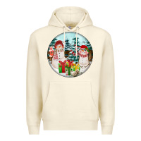 Sandshell Christmas snowman Premium Hoodie - FaDigitalArtStudio
