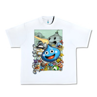 White dragon quest slime print Urban Heavy Tee - lanVoArt