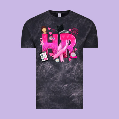 Breast Cancer Hr Human Resources Vintage Tee Designed By Texasbilliewilder