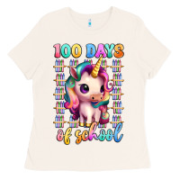 Bone 100 days of school unicorn Ladies Tee - Artiststas
