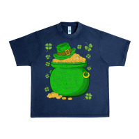 Navy ireland leprechaun hat pot of gold irish st patricks day Urban Heavy Tee - lanVoArt