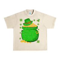 Ireland Leprechaun Hat Pot Of Gold Irish St Patricks Day Urban Heavy Tee | Teevron