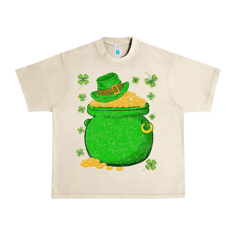 Ireland Leprechaun Hat Pot Of Gold Irish St Patricks Day Urban Heavy Tee by lanVoArt | Teevron
