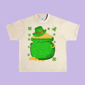 Ireland Leprechaun Hat Pot Of Gold Irish St Patricks Day Urban Heavy Tee Designed By Lanvoart