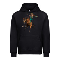 Black western horse rodeo Urban Hoodie - BarkalooDesign