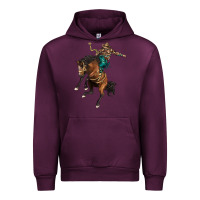Mauve Wine western horse rodeo Urban Hoodie - BarkalooDesign