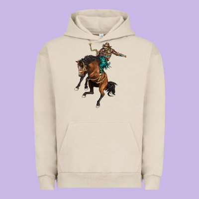 Western Horse Rodeo Urban Hoodie Designed By Barkaloodesign