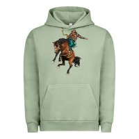 Pigment Oil Green western horse rodeo Urban Hoodie - BarkalooDesign