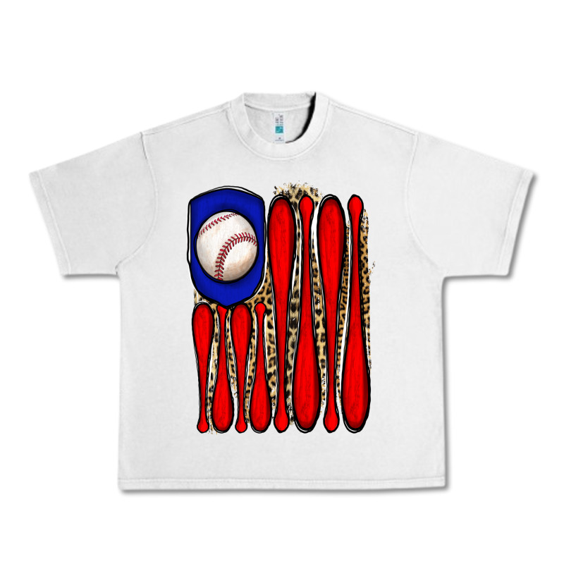 Leopard Baseball Flag Urban Heavy Tee by JahusDesignShop | Teevron