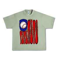 Oil Green leopard baseball flag Urban Heavy Tee - JahusDesignShop
