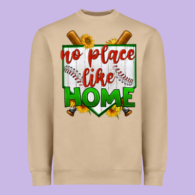 No Place Like Home Baseball Heavyweight Sweatshirt Designed By Bundleandbundleshop