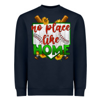 Navy no place like home baseball Heavyweight Sweatshirt - BundleAndBundleShop
