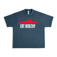 Midnight Navy funny eat healthy sexy tee mens rude valentine day gifts Urban Heavy Tee - lanVoArt