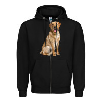 Black Labrador Retriever llustrations Zipper Hoodie - LillyAllenDesigns