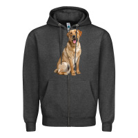 Labrador Retriever Llustrations Zipper Hoodie | Teevron