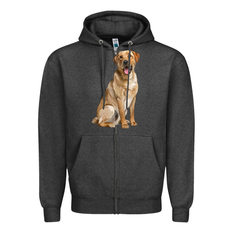Labrador Retriever Llustrations Zipper Hoodie by LillyAllenDesigns | Teevron