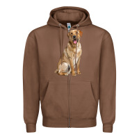 Chestnut Labrador Retriever llustrations Zipper Hoodie - LillyAllenDesigns