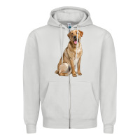 Dove Grey Labrador Retriever llustrations Zipper Hoodie - LillyAllenDesigns
