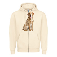 Sandshell Labrador Retriever llustrations Zipper Hoodie - LillyAllenDesigns