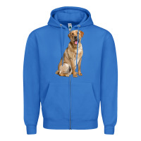 True Royal Labrador Retriever llustrations Zipper Hoodie - LillyAllenDesigns