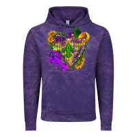 Cloud Purple Mardi Gras heart Vintage Hoodie - HowdyJamesFarm