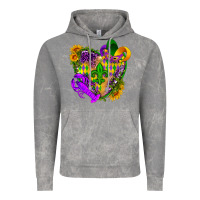 Cloud Rock Mardi Gras heart Vintage Hoodie - HowdyJamesFarm