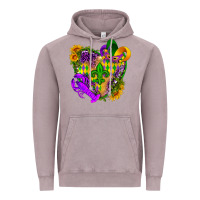 Vintage Zinc Mardi Gras heart Vintage Hoodie - HowdyJamesFarm