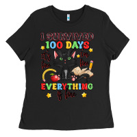 Black i survived 100 days it's fine i'm fine Ladies Tee - Artiststas