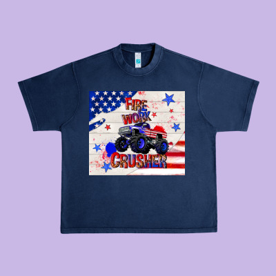Firework Crusher 4th Of July Urban Heavy Tee Designed By Tumblerdesignbyshophia