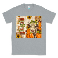 Heather Grey fall hay there pumpkin Classic Tee - texasbilliewilder