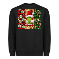 Black green christmas gnome Heavyweight Sweatshirt - FaDigitalArtStudio
