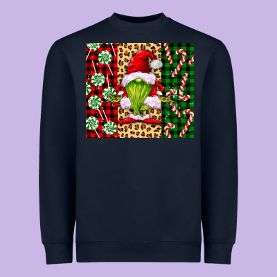 Green Christmas Gnome Heavyweight Sweatshirt Designed By Fadigitalartstudio