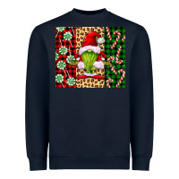 Navy green christmas gnome Heavyweight Sweatshirt - FaDigitalArtStudio