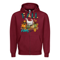 Burgundy Fall Vibes Chicken Zipper Hoodie - LillyAllenDesigns