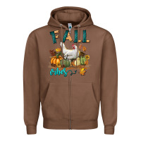 Chestnut Fall Vibes Chicken Zipper Hoodie - LillyAllenDesigns