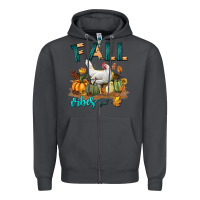 Smoke Fall Vibes Chicken Zipper Hoodie - LillyAllenDesigns