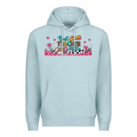 Blue Mist best teacher ever libbey glass Premium Hoodie - BundleAndBundleShop
