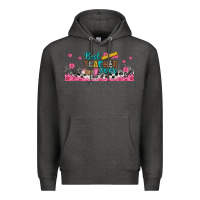 Charcoal Heather best teacher ever libbey glass Premium Hoodie - BundleAndBundleShop