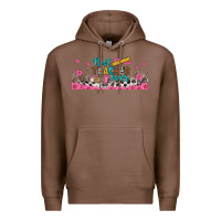 Chestnut best teacher ever libbey glass Premium Hoodie - BundleAndBundleShop