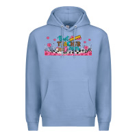 Colony Blue best teacher ever libbey glass Premium Hoodie - BundleAndBundleShop