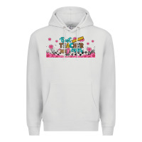 Dove Grey best teacher ever libbey glass Premium Hoodie - BundleAndBundleShop